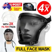 Head Cover Anti-fog Full Face Shield Super Protective Transparent Safety Mask AU