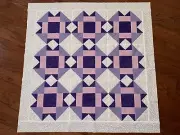 Folded Corners Lap or Baby Quilt Top