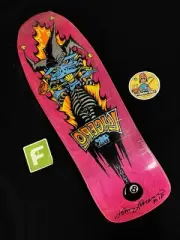 RARE SIGNED John Lucero 12XU Pink Stain Black Label Skateboard Deck AUTOGRAPHED