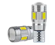 10X T10 LED 6SMD W5W 5630 12V Car Wedge Dash Canbus Parking Side White Light