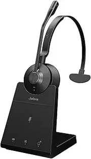 Jabra Engage 45 SE Wireless Mono Headset - Advanced Noise Cancelling Mic - DECT Security + Military Grade Encryp - 150m Range - On Ear Headphones with ClearVoice 4 Crystal Clear Calls - Prof Audio