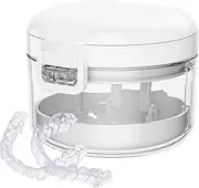 Container Case – Teeth Bath Box and Denture Cleaning Case | Portable Retainer Storage Box | Braces and Invisible Braces Orthodontic Cleaner Organizer for Travel
