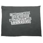 Wish Could Speak Idiot - Novelty Tea Towel cleaning cloth Dish Kitchen Gift