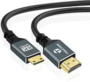 Thsucords 8K Mini HDMI to HDMI Cable 3M, Flexible Thin & Slim 48Gbps HDMI to Mini HDMI 2.1 Cable Supports 8K@60HZ 4K@144HZ for Camera,Camcorder,Tablet and Graphics/Video Card,Laptop