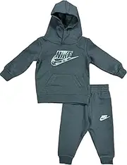 [Nike] Little Kids Club HBR Pullover Joggers Pants Set Little Kids (US, Numeric, 2, Regular, Cargo Khaki -F84)