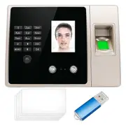 Time Clocks for Small Business,Clock in and Out Machine for Employees with Face Recognition,PIN Punching in One US Plug as shown
