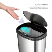 Ninestars DZT-50-25 13.2 gal Tochless Infrared Motion Sensor Trash Can