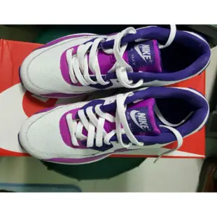 NIKE-AIR MAX 90 MESH GG女慢跑鞋833340105-白紫