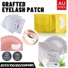 50/100/200PCS Under Eye Curve Eyelash Pads Gel Patch Lint Free Lash Extension AU