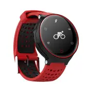 X2 0.96in OLED Screen 2.5D Sapphire Mirror Waterproof Smart Watch spO2 Monitor Multiple Sports Modes Bracelet Fitness Tracker RED COLOR