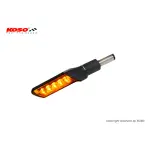 【KOSO】GW-02 序列式 LED 方向燈 方向指示燈 車燈(霧黑 / LED：琥珀光 / 燈殼：燻黑殼)
