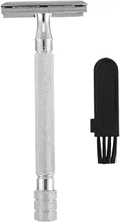 FOMIYES Manual Shaver Trimmer for Men Traditional Straight Razor Men Double Razor Beard Handled Hand Tool Durable Shaving Tool Straight Cut White The Head Is Zinc Alloy