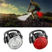LED Mountain MTB Bike Bicycle Front Lamp Rear Light Set USB Rechargeable IP67