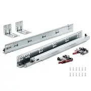 Whisper-Quiet 18" Soft-Close Full Extension Drawer Slides, 6 Pairs, 100lbs Capacity