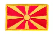 MACEDONIA MACEDONIAN FLAG PATCHES COUNTRY PATCH BADGE IRON ON NEW EMBROIDERED