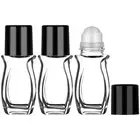 Youdaju 10 Pcs Essential Oil Roller Bottles 50ml Glass Roll On Bottles With Plas