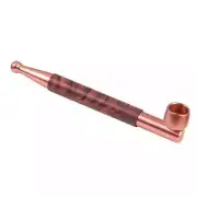 Portable Copper Pipes Tobacco Dry Cigarette Filter Smoking Pipe Gift for Men