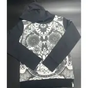 OneTeaspoon NWOT Hoodie Skull Skeleton in Black/White in Size XS