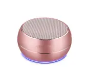 Portable Bluetooth Speakers with Mic,Hands-free Function-Rose gold