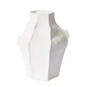 E Style Genkei Porcelain Flower Vase Centerpiece Indoor Home Decor 38cm Ivory