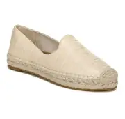 Sam Edelman Kesia Sz US 9.5 M Women's Leather Espadrille Slip-On Shoes Eggshell