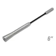 SILVER EXTENDED 6" CNC BILLET ALUMINUM SHORT ANTENNA KIT FOR 04-19 NISSAN TITAN (for: Nissan)