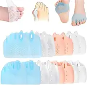 8 Pairs Hyggear Silicone Toe Separators for Women,Bunion Corrector Cushion Silicone Toe Separators for Women & Men