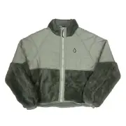Brand New 2025 Volcom Womens Daphne Full Zip Jacket Lichen Green Size S