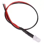 Blue 5mm LED Prewired White Diffused Lens 12V