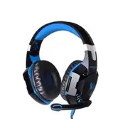 G2000 Over-Ear Stereo Bass Gaming Headset With Mic and Led Light For Computer Cable Length: 2.2M(Blue)