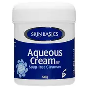 Skin Basics Aqueous Cream BP Soap-Free Cleanser 500g (Jar)