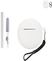 Silicone Protective Case for Google Pixel Buds Pro 2 Earbuds - Durable and Eco-Friendly Bluetooth Earphone Cover with Precise Holes - White