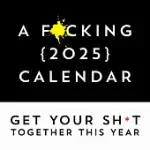 A F*CKING 2025 WALL CALENDAR: GET YOUR SH*T TOGETHER THIS YEAR - INCLUDES STICKERS!