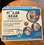 POLAR BEAR WEATHERPROOFING 5 INTERIOR WINDOW KIT