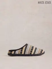 White Stuff Grey Knitted Mule Slippers (AV0918) | $65