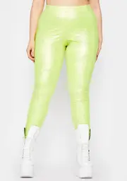 Totally Nuclear Waves Metallic Leggings