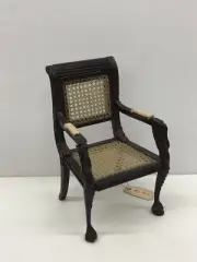 Dollhouse Miniature 1:12 Scale Bespaq Hand Caned Chair