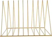 Happyyami Desktop Metal Magazine Rack Organizer Multi Functional Iron Bookshelf with Space Saving Design for Office Kitchen Countertop Holds Magazines Files and Accessories