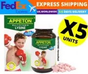100% Appeton Multivitamin MV Lysine Chewable Tablet 60's X5
