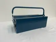 New 17" Metal tool box with cantilever drawers. 17"L x 8"W x 6"H