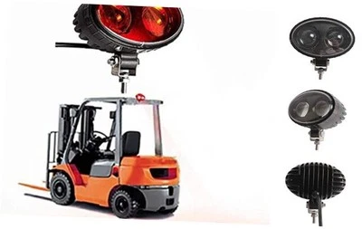LED Forklift Safety Spot Light - 8W Red Square Spot, Warehouse Safe Zone