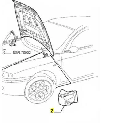 Bonnet Offside Edge Pad- Alfa Romeo 147 / GT | 46558844