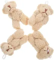 ERINGOGO Cute Plush Bear Pendants Keychain Charm Stuffed Animal Decor for Dollhouse Accessory