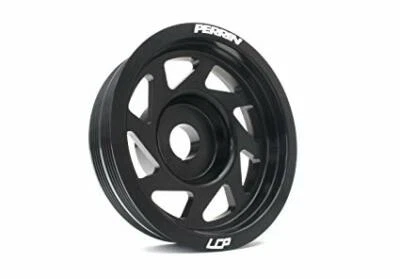 PERRIN LIGHTENED CRANK PULLEY (FOR SUBARU EJ SERIES ENGINES) - BLACK