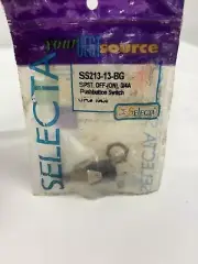 Selecta SS213-13-BG Pushbutton Switch, SPST, (ON)-OFF FNOB