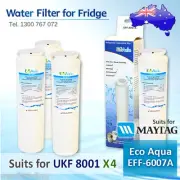 4x ECO AQUA EFF-6007A REPLACEMENT Amana Maytag UKF8001AXX Fridge Water Filter