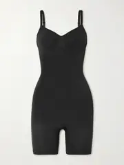 [SKIMS] SKIMS - Seamless Sculpt Mid Thigh Bodysuit - Onyx - Black - XL XL Black