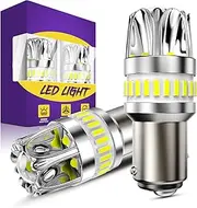 Auxbeam 1157 LED Bulb for Backup Reverse Light, 5000 Lumens 600% Super Bright 6500K White, 2024 Y2 Series 2057 2357 7528 BAY15D 1034 Light Bulb with HD Projector, IP68 Waterproof, Pack of 2