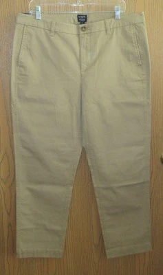 NWT J CREW straight high rise GIRL FRIEND AD156 CAMEL dk TAN chino pants sz 14