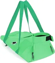 Multi-Functional pet Bag, a Special Fixed Bag to Prevent Scratches and Bites, Foldable When Going Out, Suitable for Pets Weighing 5 to 17 pounds (Green, Large)